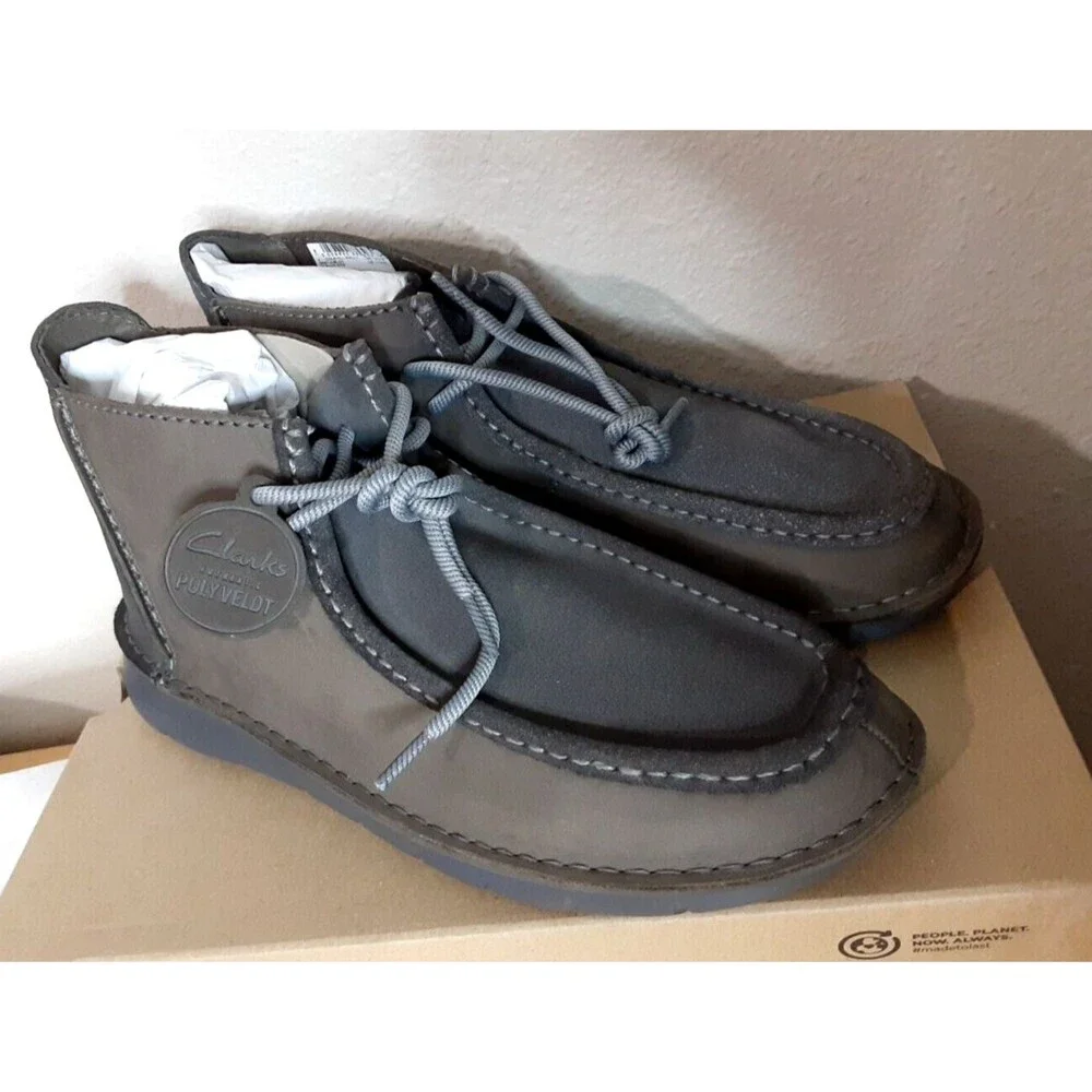 NWB Clarks Colehill Wally Chukka Suede Boots Dark Brown Nubuck Men’s Size 11.5